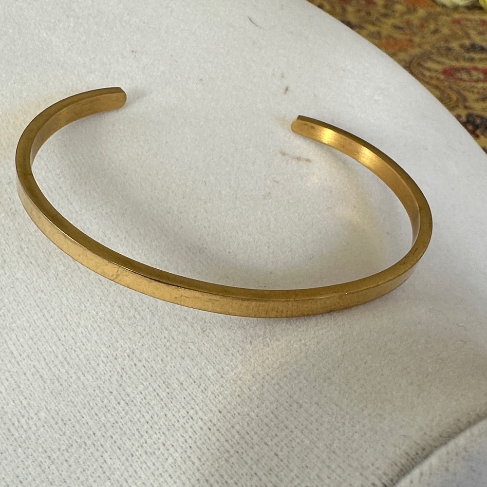Gold Tone Cuff Bracelet